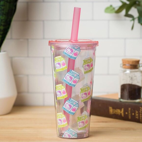 Hello Kitty Milk Carton Print Boba Tumbler - 24 oz. - Picture 8 of 8